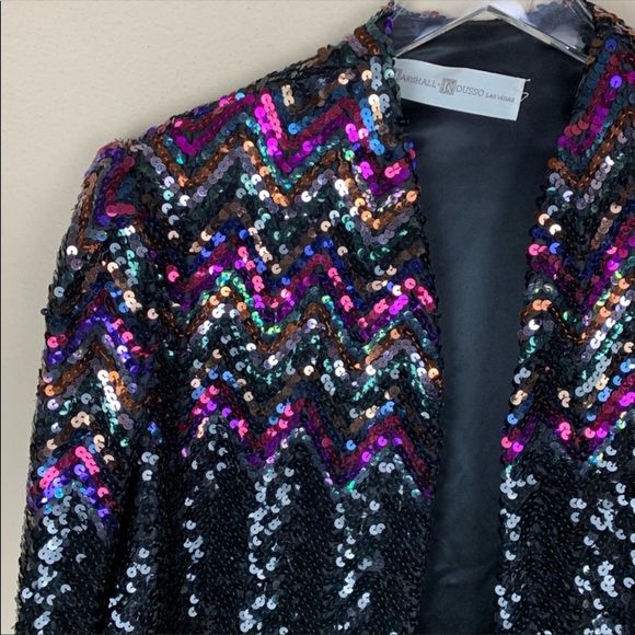 Marshall Rousso Las Vegas Sequined Blazer - Picture 2 of 8